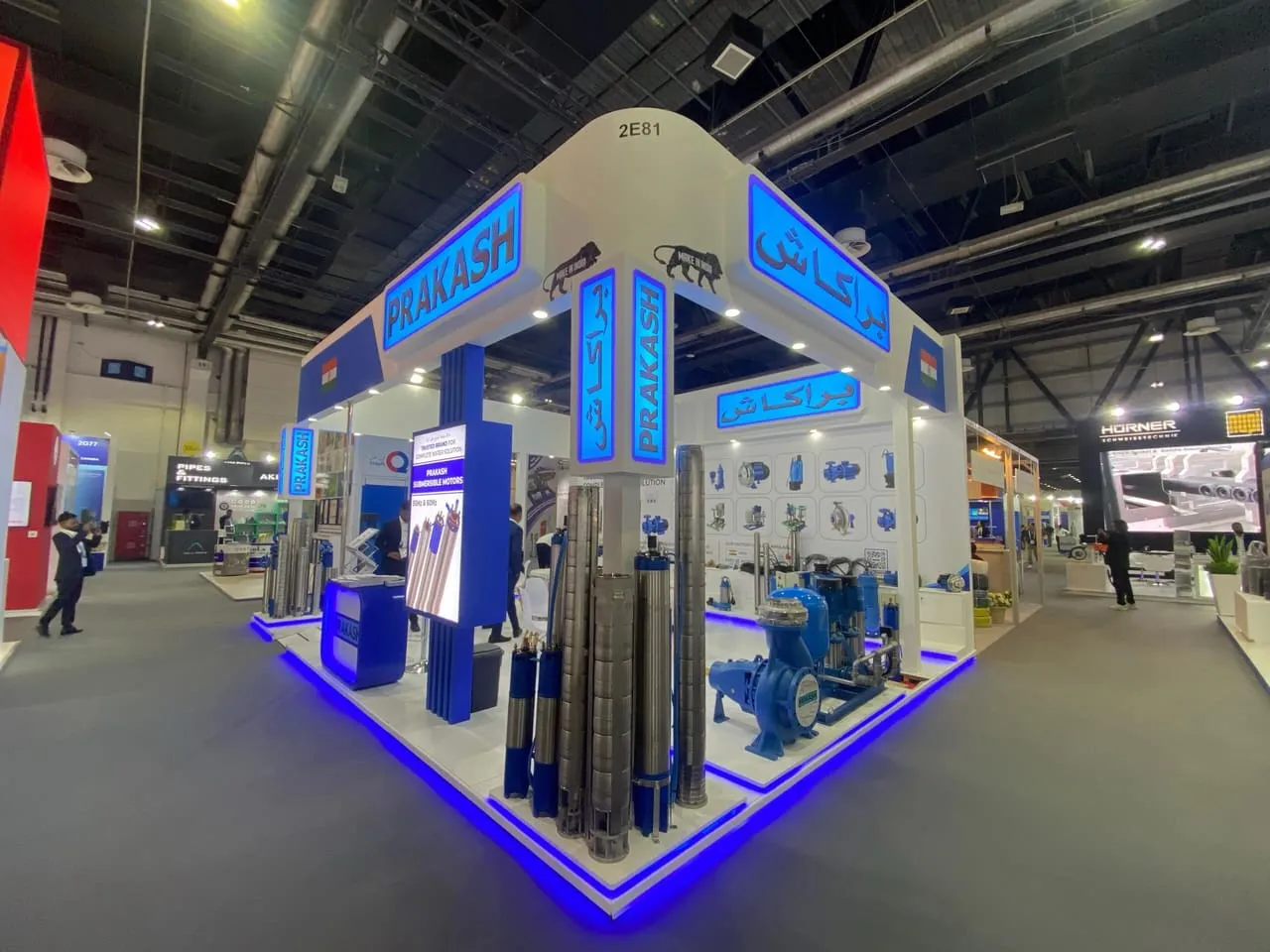 An exhibitor’s stand in a hall at Dubai World Trade Centre during Big 5 Global 2023