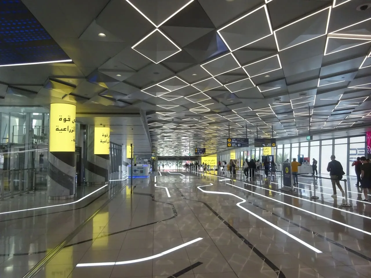 Inside Expo 2020 Metro station on the Red Line, the stop for the GITEX Expo days