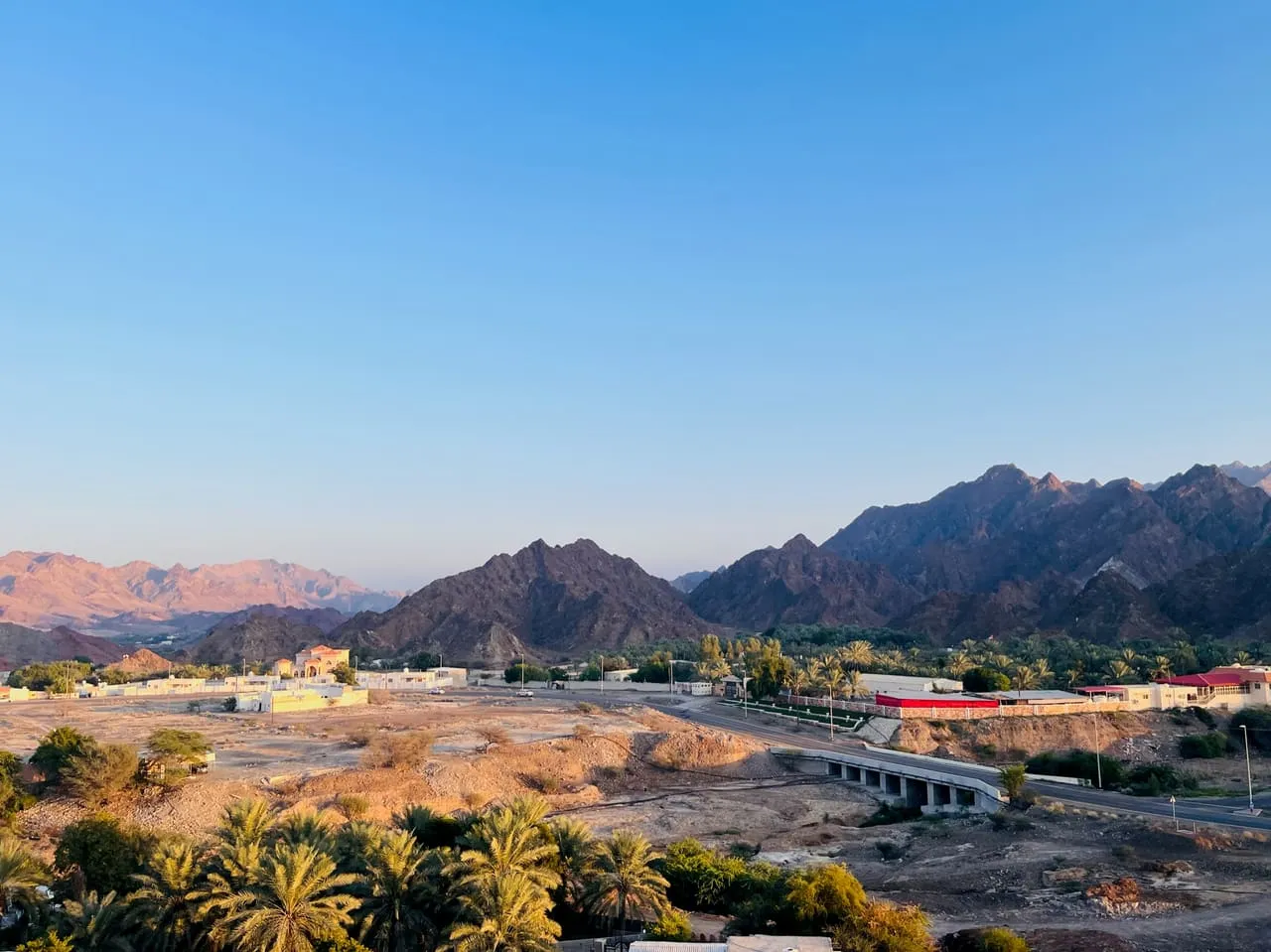 The Hajar Mountains around Hatta, seen from Hatta Heritage Village