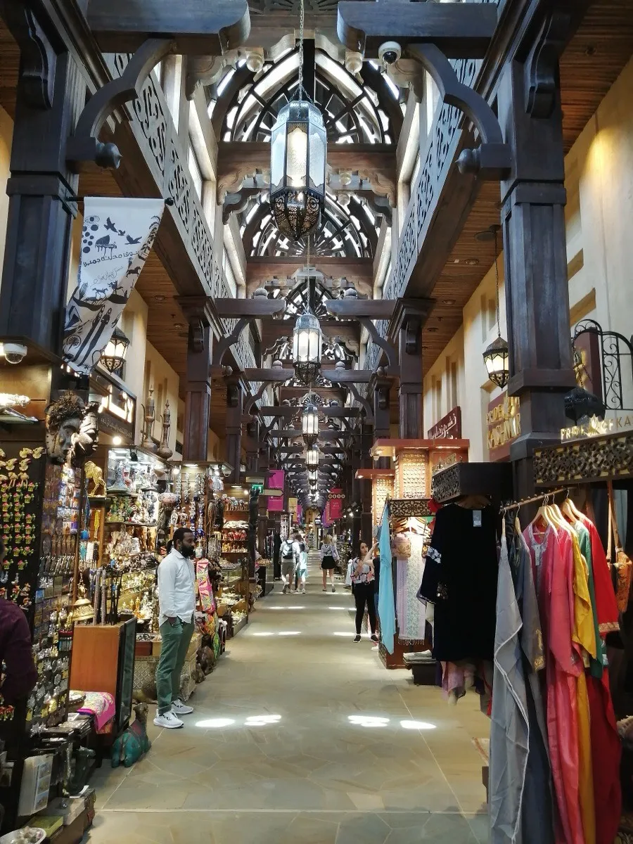 A walkway at Souk Madinat Jumeirah
